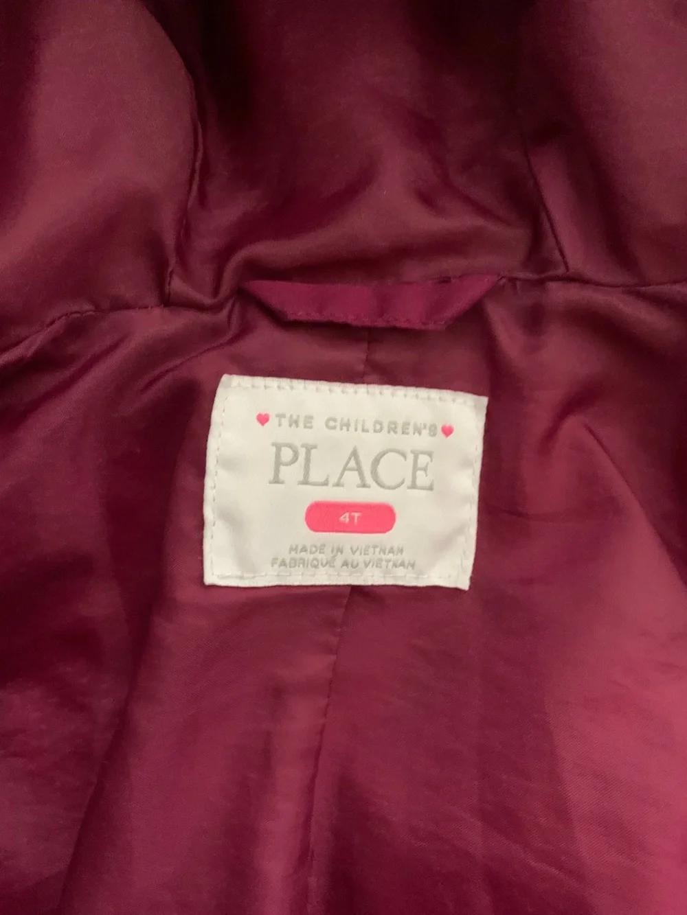 The Childrens Place warm hooded